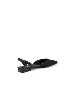 Oolee Square Toe Leather Slingback Flats