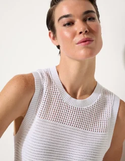 OPEN KNIT TANK