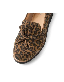 OPITTO CAMEL LEOPARD SUEDE