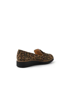 OPITTO CAMEL LEOPARD SUEDE