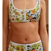 Orange Blossom Zip Scoop Top