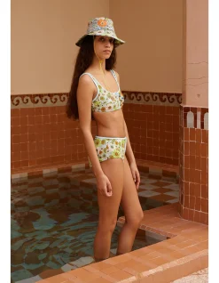 Orange Blossom Zip Scoop Top