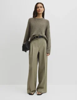 Organically Grown Cotton Tape Yarn Sweater
