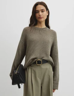 Organically Grown Cotton Tape Yarn Sweater