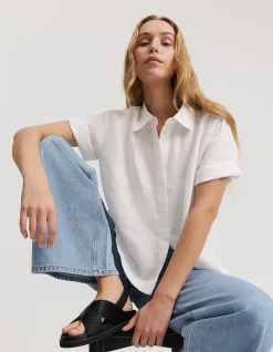 Organically Grown Linen Short Sleeve Shirt