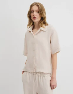 Organically Grown Linen Short Sleeve Shirt