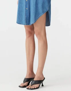 Organic Denim Sleeveless Dress