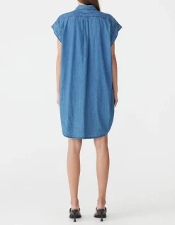 Organic Denim Sleeveless Dress