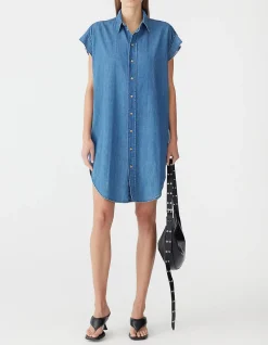 Organic Denim Sleeveless Dress