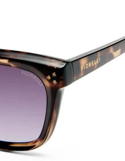 ORIANE CHARCOAL TORT D-FRAME SUNGLASSES
