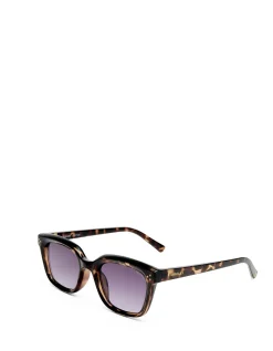 ORIANE CHARCOAL TORT D-FRAME SUNGLASSES