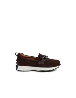 Orion Chain Detail Suede Loafers