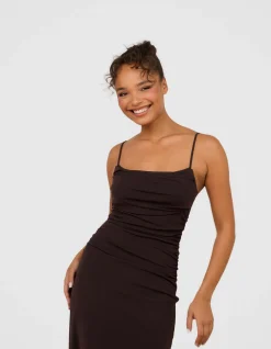 ORLANDO COWL NECK MESH GOWN