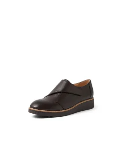 Oroz Hook And Loop Leather Flat Shoes