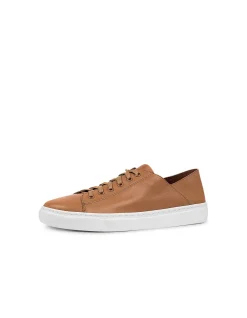 OSKHER Leather Lace Up Casual Sneakers