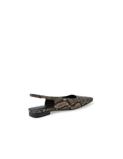 Othentic Snake Leather Slingback Flats