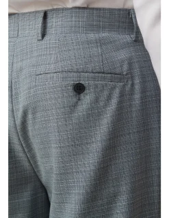 OTIS TEXTURED WOOL SINGLE PLEAT TROUSER