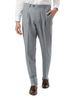 OTIS TEXTURED WOOL SINGLE PLEAT TROUSER