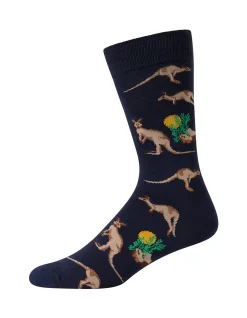OUTBACK ROO CREW BAMBOO SOCK