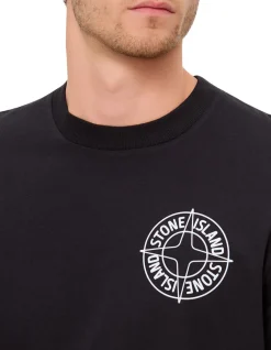 OUTLINE COMPASS' PRINT T-SHIRT