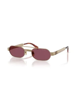 Oval BRASS DARK VIOLET Sunglasses