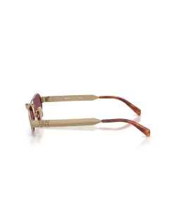 Oval BRASS DARK VIOLET Sunglasses