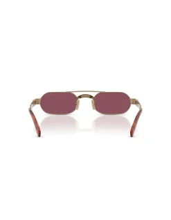 Oval BRASS DARK VIOLET Sunglasses
