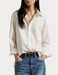 OVERSIZE FIT COTTON TWILL SHIRT
