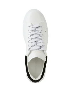 Oversized Leather Sneaker With Suede Heel Counter