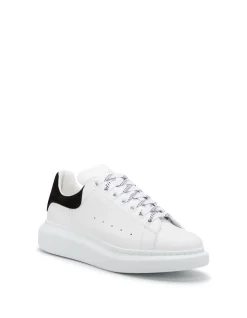 Oversized Leather Sneaker With Suede Heel Counter
