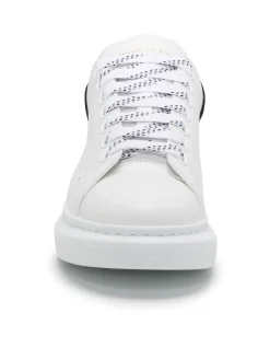 Oversized Leather Sneaker With Suede Heel Counter