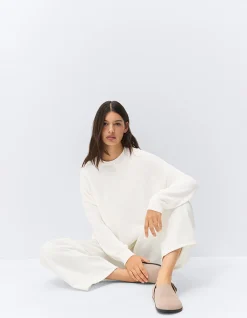 OVERSIZED COTTON BLEND KNIT