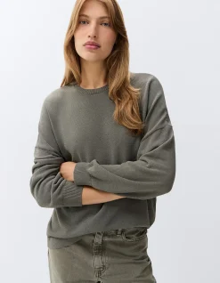 OVERSIZED COTTON BLEND KNIT