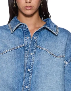 Oversized Denim Long Sleeve Shirt Maverik