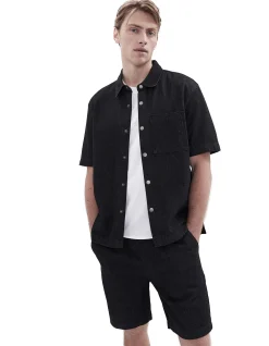 OVERSIZED DENIM S/S SHIRT