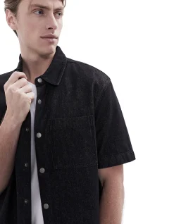 OVERSIZED DENIM S/S SHIRT