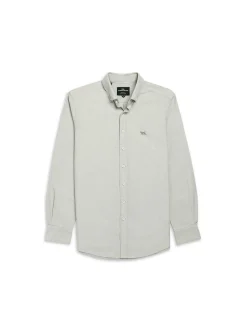 Oxford Long Sleeve Sports Fit Shirt- Thyme