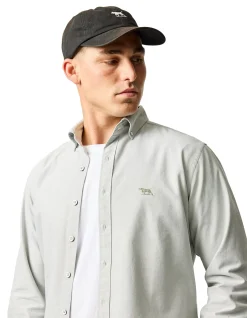 Oxford Long Sleeve Sports Fit Shirt- Thyme