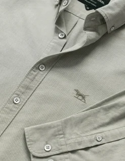 Oxford Long Sleeve Sports Fit Shirt- Thyme