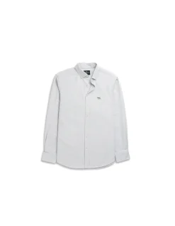 Oxford Crossing Long Sleeve Sports Fit Shirt - Fern