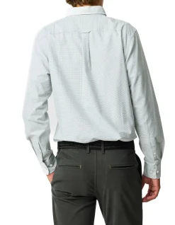 Oxford Crossing Long Sleeve Sports Fit Shirt - Fern