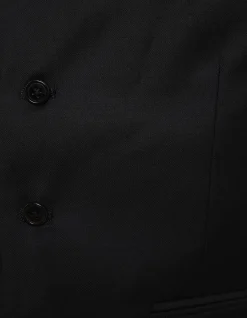 Oxford Lined Vest Black