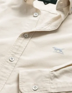 Oxford Long Sleeve Sports Fit Shirt - Natural