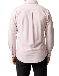 Oxford Long Sleeve Sports Fit Shirt- Blush