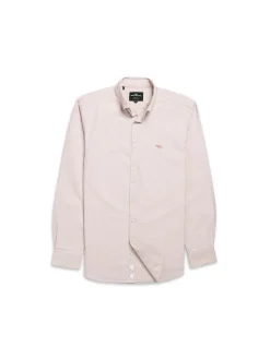 Oxford Long Sleeve Sports Fit Shirt- Blush