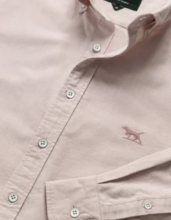 Oxford Long Sleeve Sports Fit Shirt- Blush