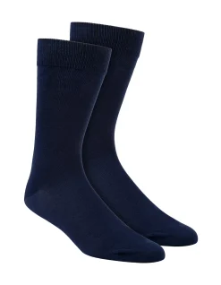 2 PACK MERCERISED COTTON DRESS CREW SOCKS