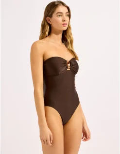 Palermo Ring Front Bandeau One Piece Swimsuit