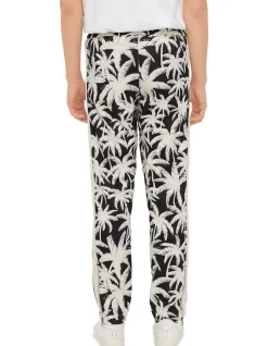 Palms Allover Sweatpants Vintage Black