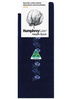 Pansy Lace Mercerised Cotton Health Sock